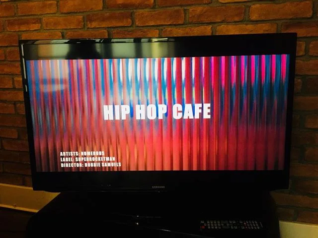In the edit. A year ago today with @paulusb #hiphopcafefilm #editing #unitpostproduction