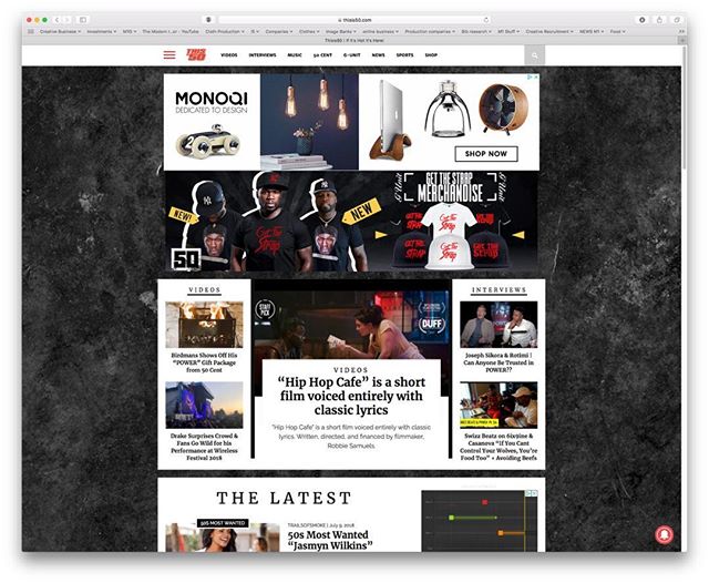 Hip Hop Cafe was featured on @50cent @thisis50 a week ago! Forgot to post it. Share the film. Spread the love it all helps. Link in biošš¾#50cent #thisis50 #hiphopcafefilm #rap #lyrics #goldenage