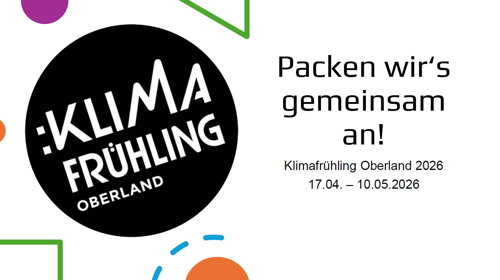 Vernetzung leicht gemacht – Workshop &amp; Austausch zum Klimafrühling Oberland 2026