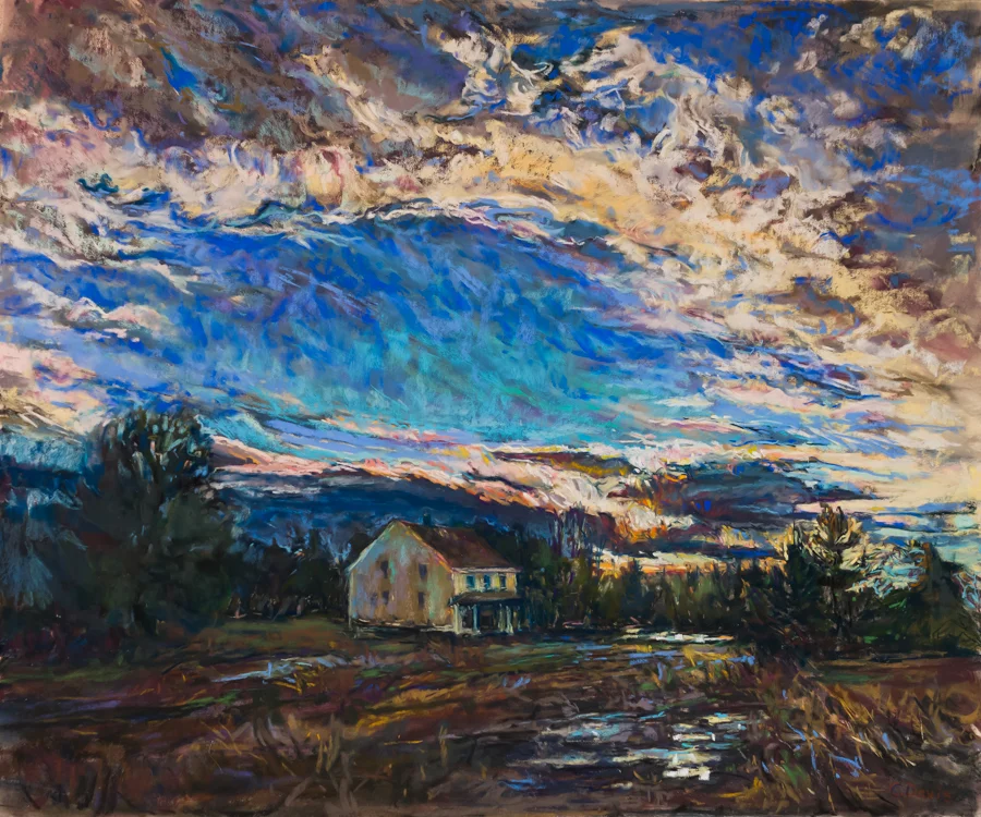 Autumn Halo , 20 x 24 inches, Pastel on UART
