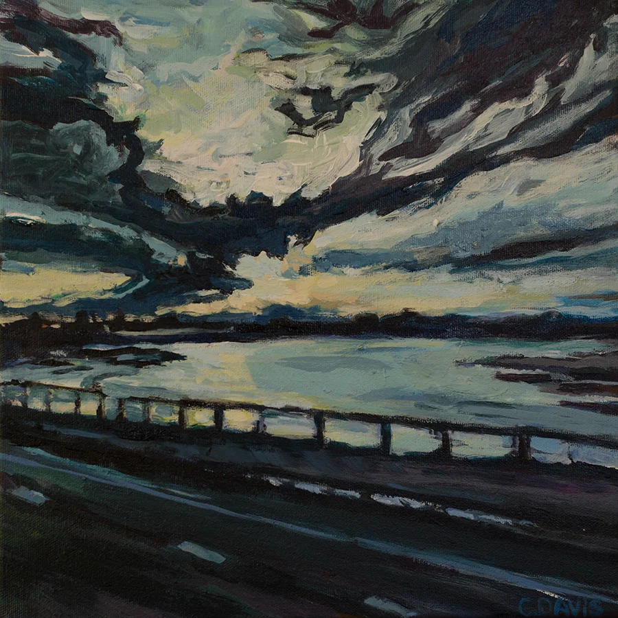 Christmas Day , 12 x 12 inches, acrylic on canvas