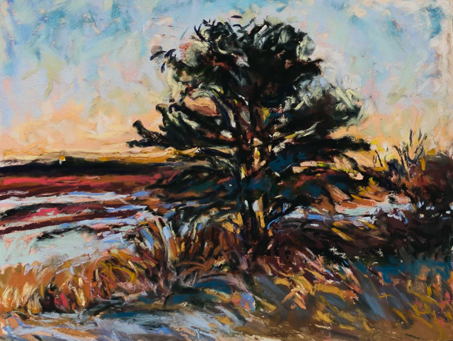 Peace Tree , 7.5 x 10 inches, Pastel on UART