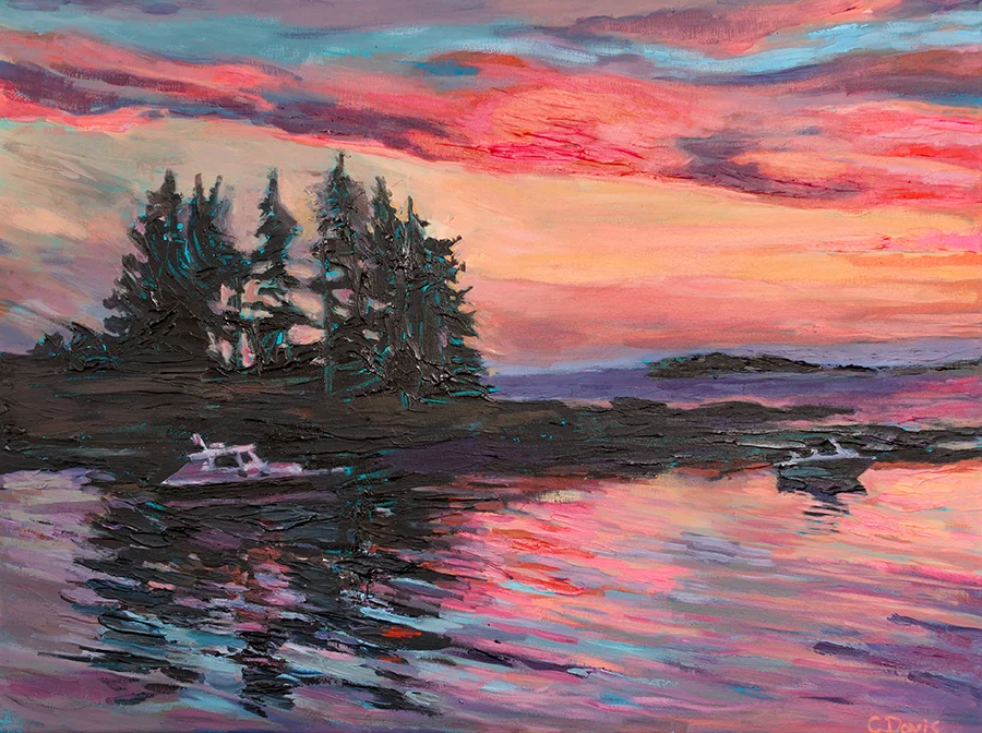 Boothbay Harbor , 18 x 24 inches, acrylic on canvas