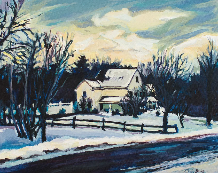 Yellow House , 18 x 24 inches, acrylic on canvas