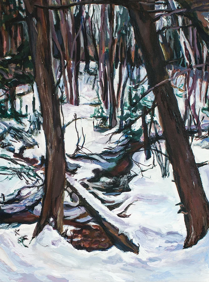Finnard Brook , 24 x 18 inches, acrylic on canvas