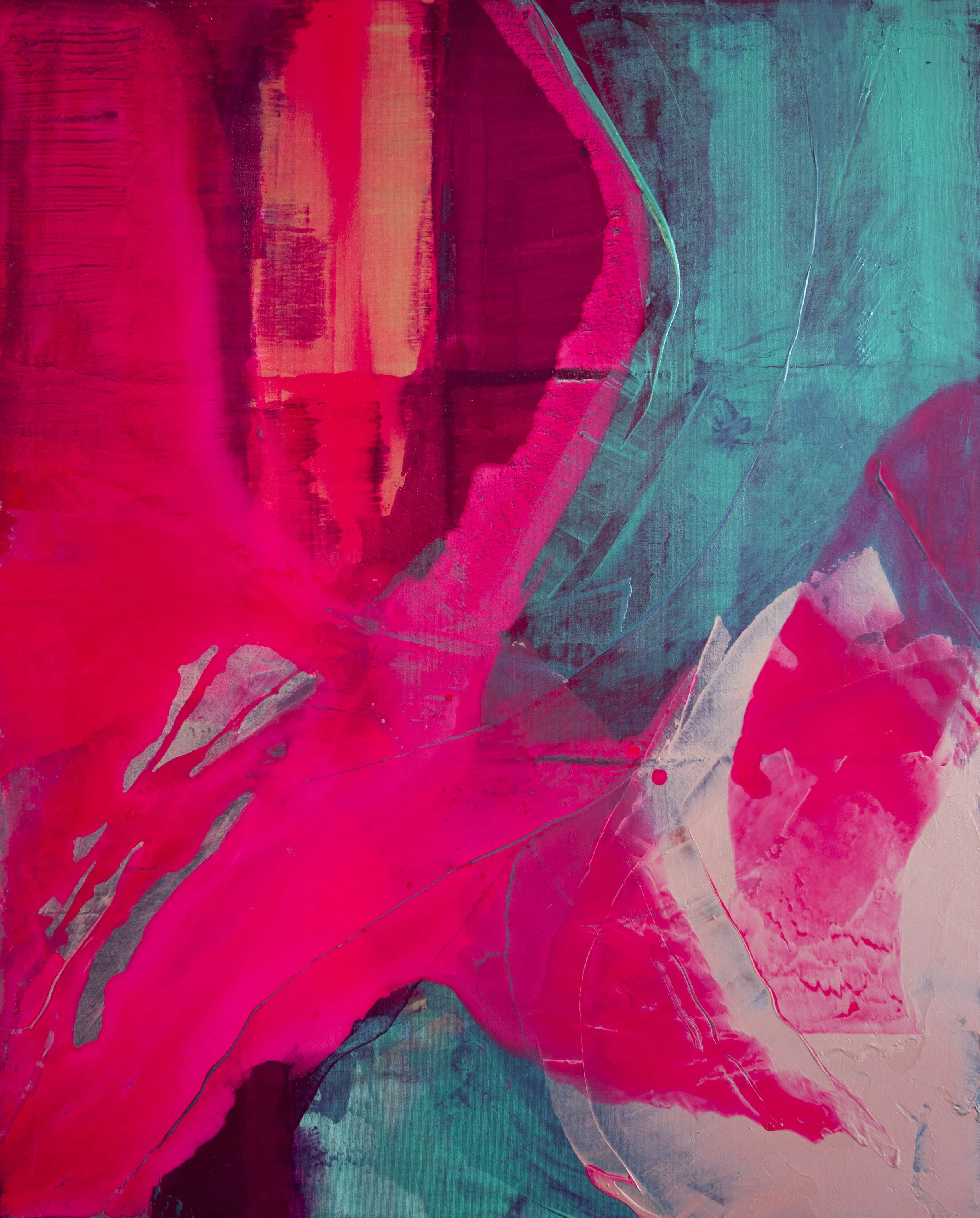 Passionpupu Acrylic and pigment on canvas 81 x 100 cm 2017