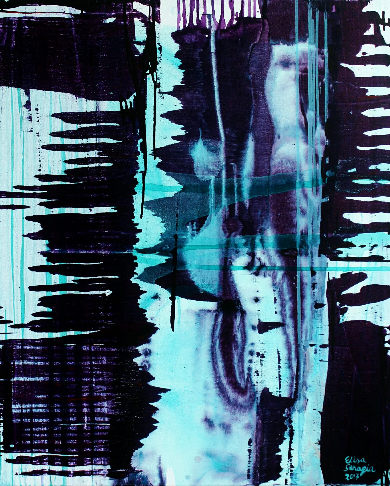 Helmikuu Acrylic on canvas 81 x 100 cm 2017