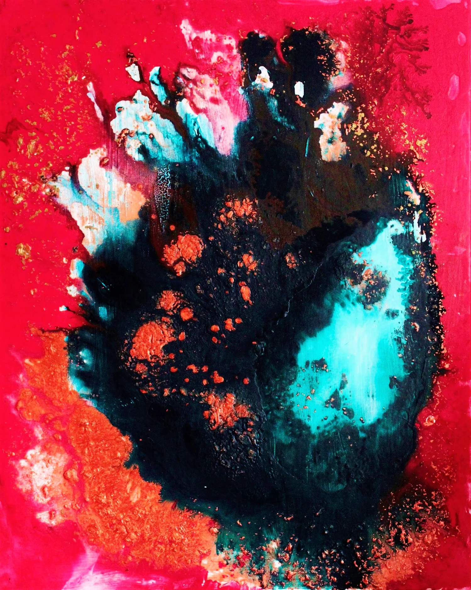 Pakahtua, Akryyli kankaalle, 100 cm x 80 cm Myyty / Sold