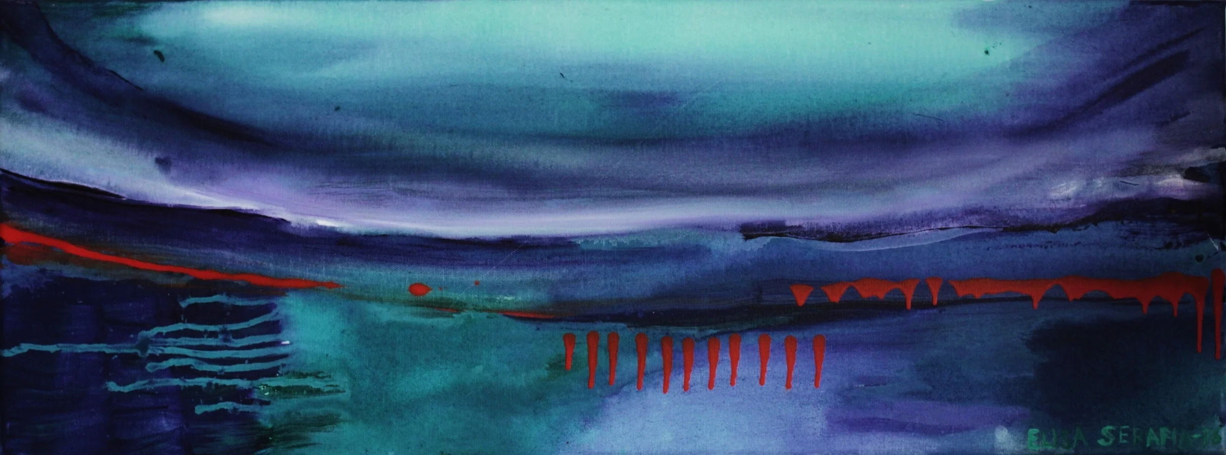 Aava, Akryyli kankaalle, 30 cm x 90 cm Myyty/ Sold