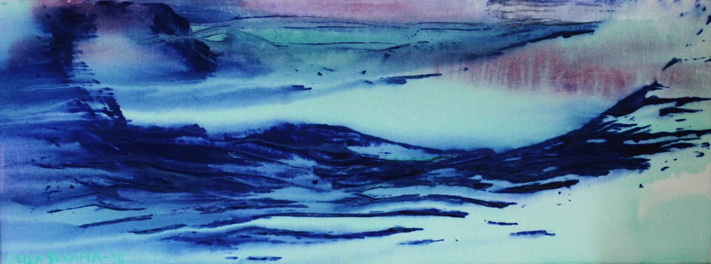 Sola, Akryyli kankaalle, 30 cm x 90 cm Myyty / Sold