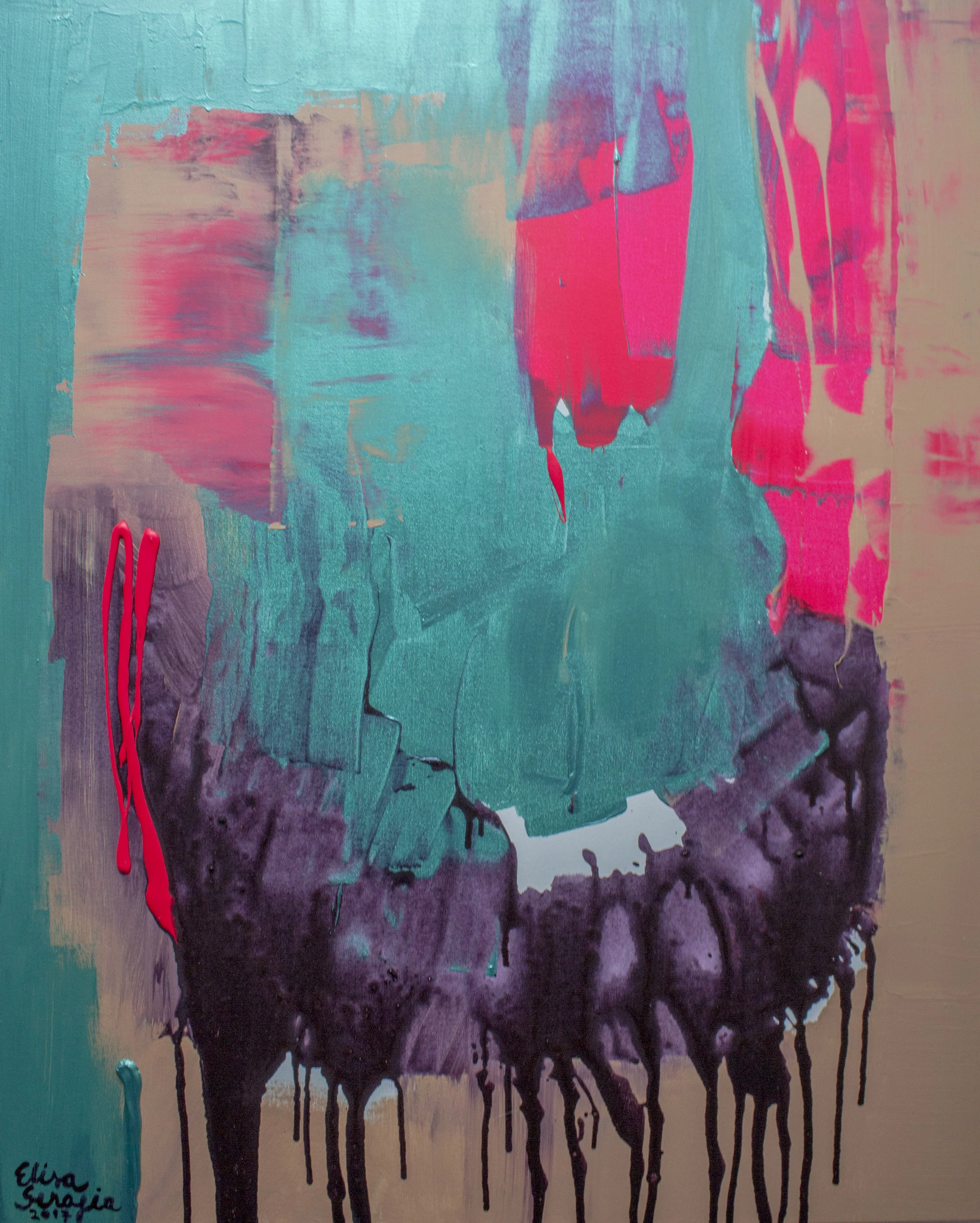 Hypnotic glamorouz, Akryyli kankaalle, 100 cm x 80 cm Myynnissä / For sale