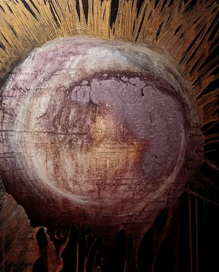 Neptune, Akryyli kankaalle, 100 cm x 80 cm Myyty / Sold