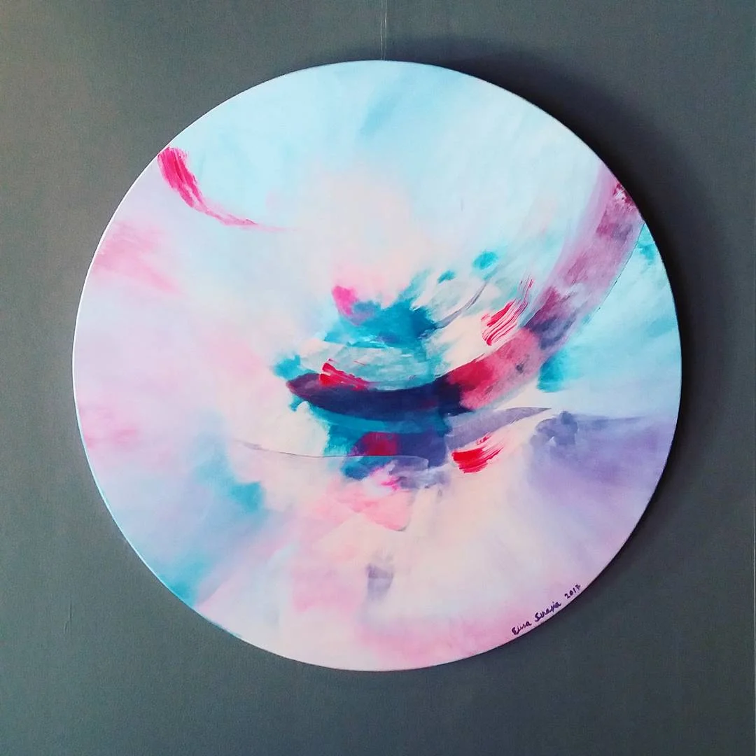 Baby, Akryyli & öljy kankaalle, 60 cm x 60 cm Myyty / Sold