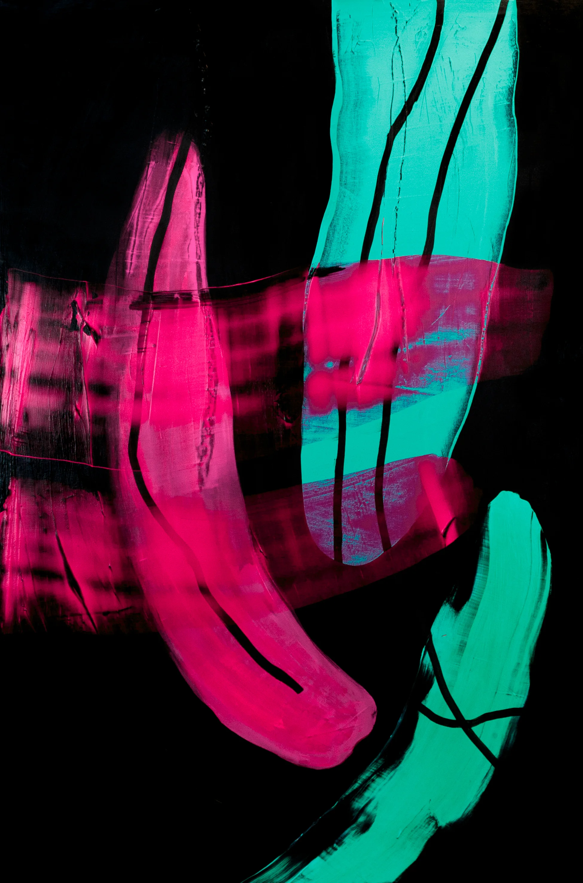 DIMƎNSION 2 Acrylic on canvas 150 x 100 cm 2019