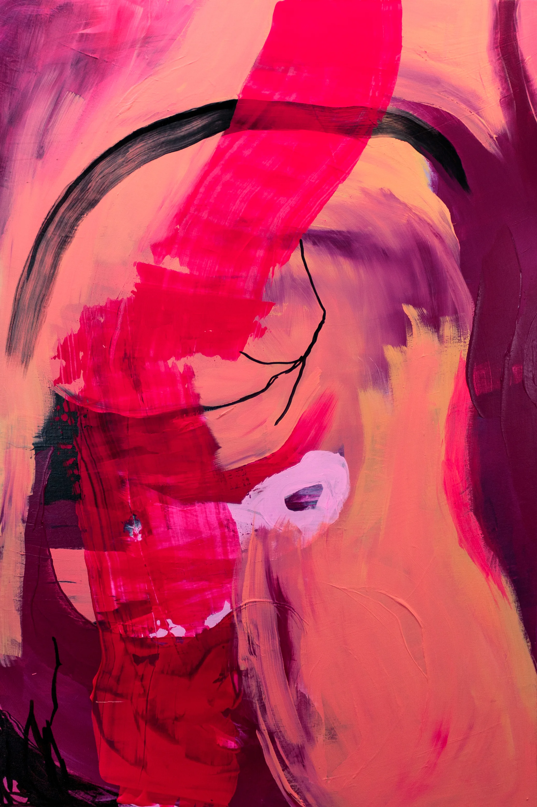 Muusa preerialla Acrylic on canvas 150 x 100 cm 2018