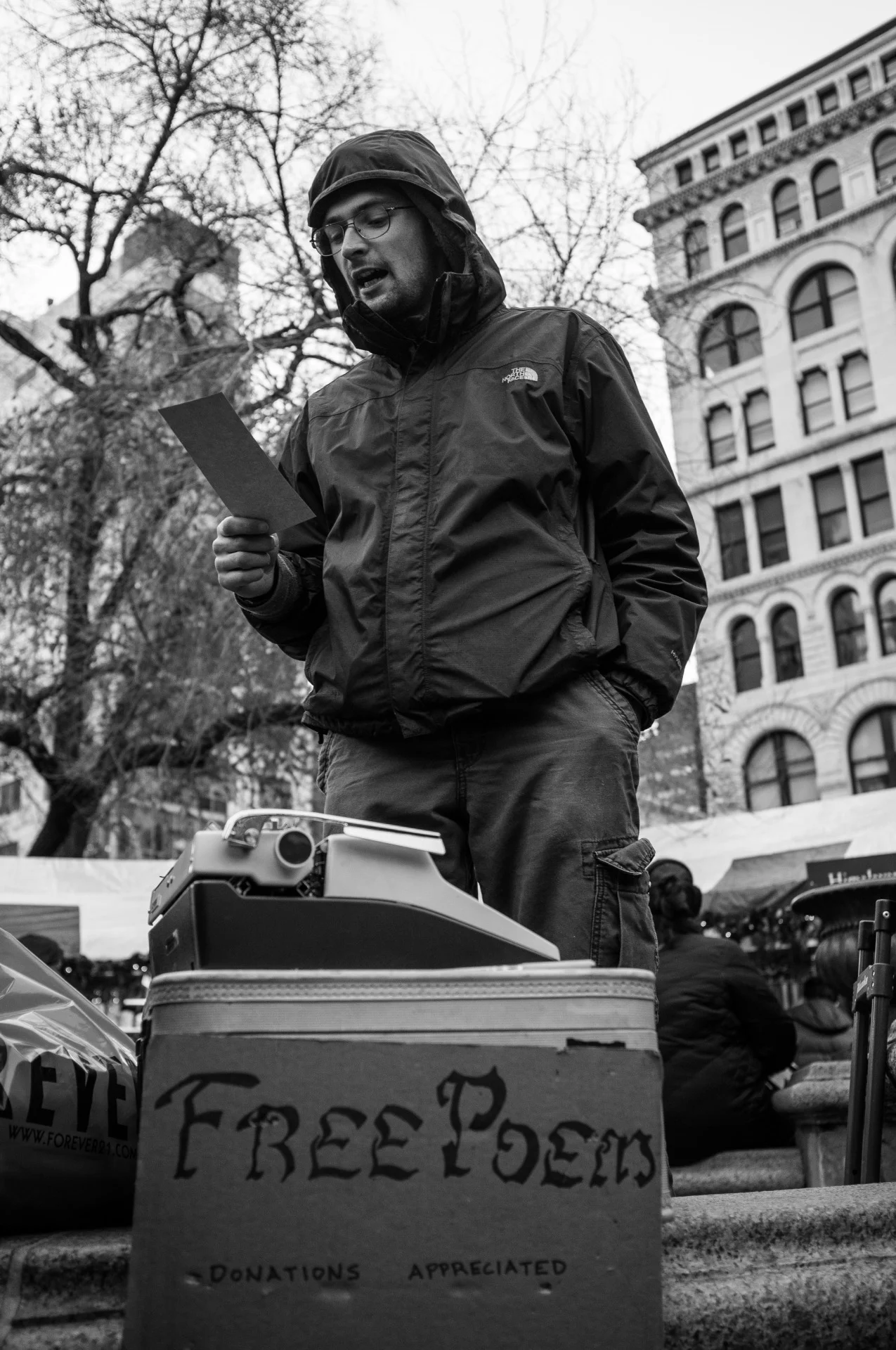 Free Poem
Union Square, NYC. Fuji X100