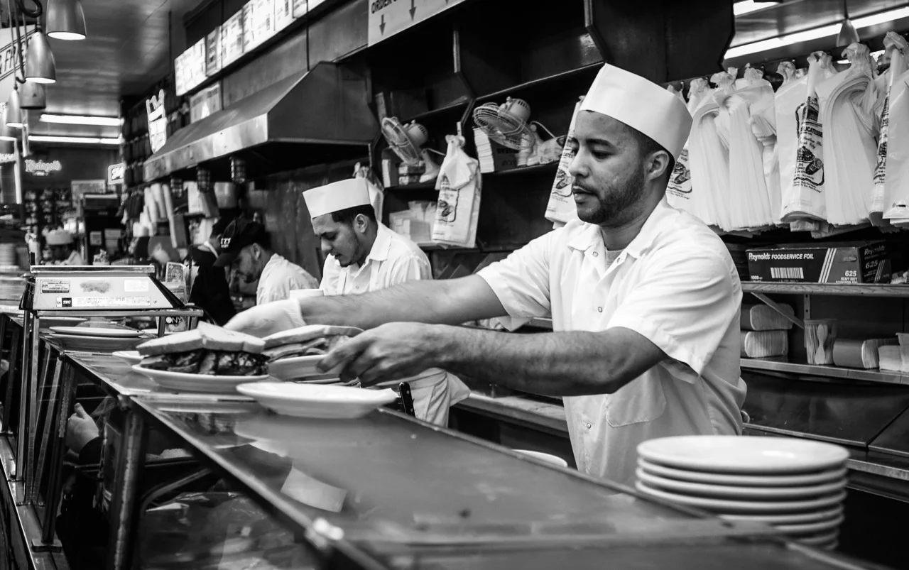 At the Counter, Katz’s Deli
