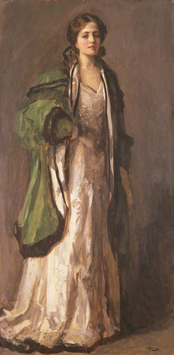 John Lavery, Portrait of a Lady in a Green Coat