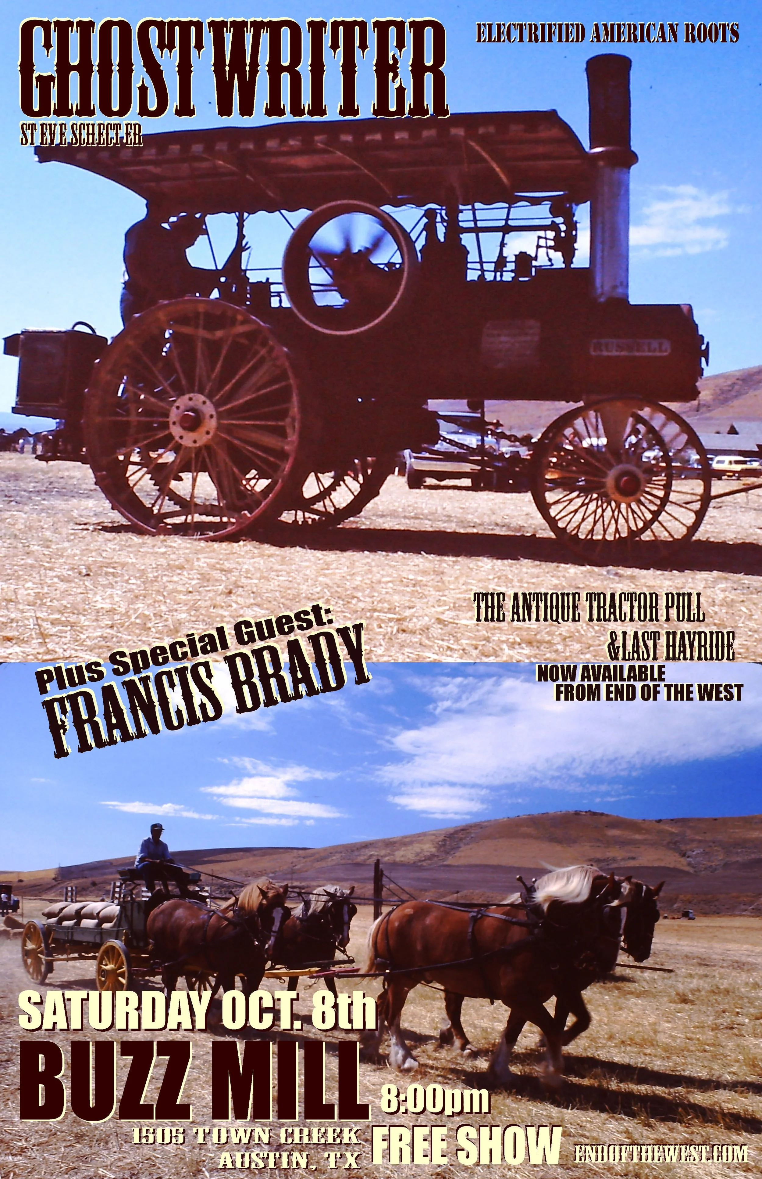 Live music: Ghostwriter & Francis Brady