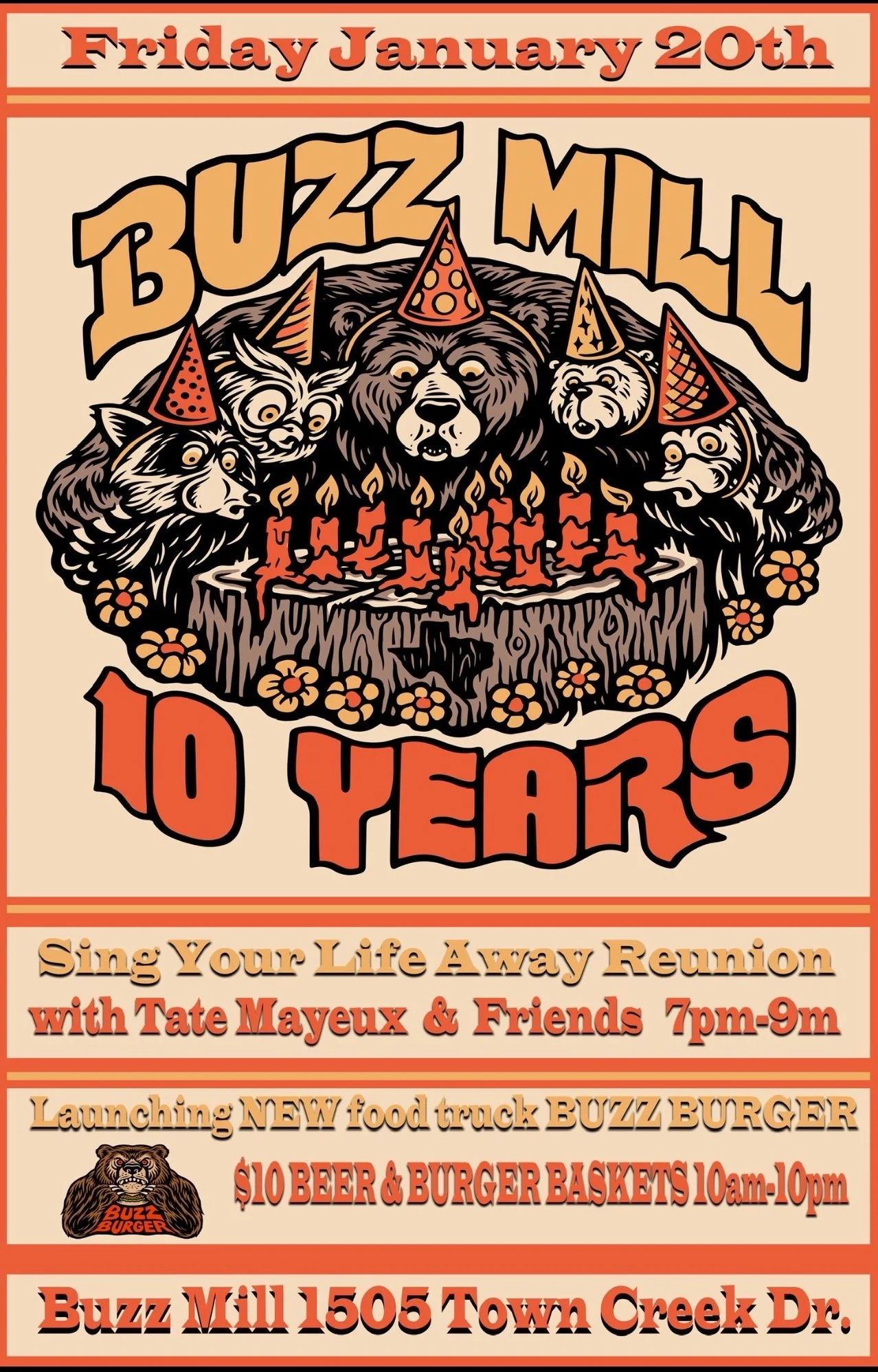 Buzz Mill 10 Year Anniversary Party