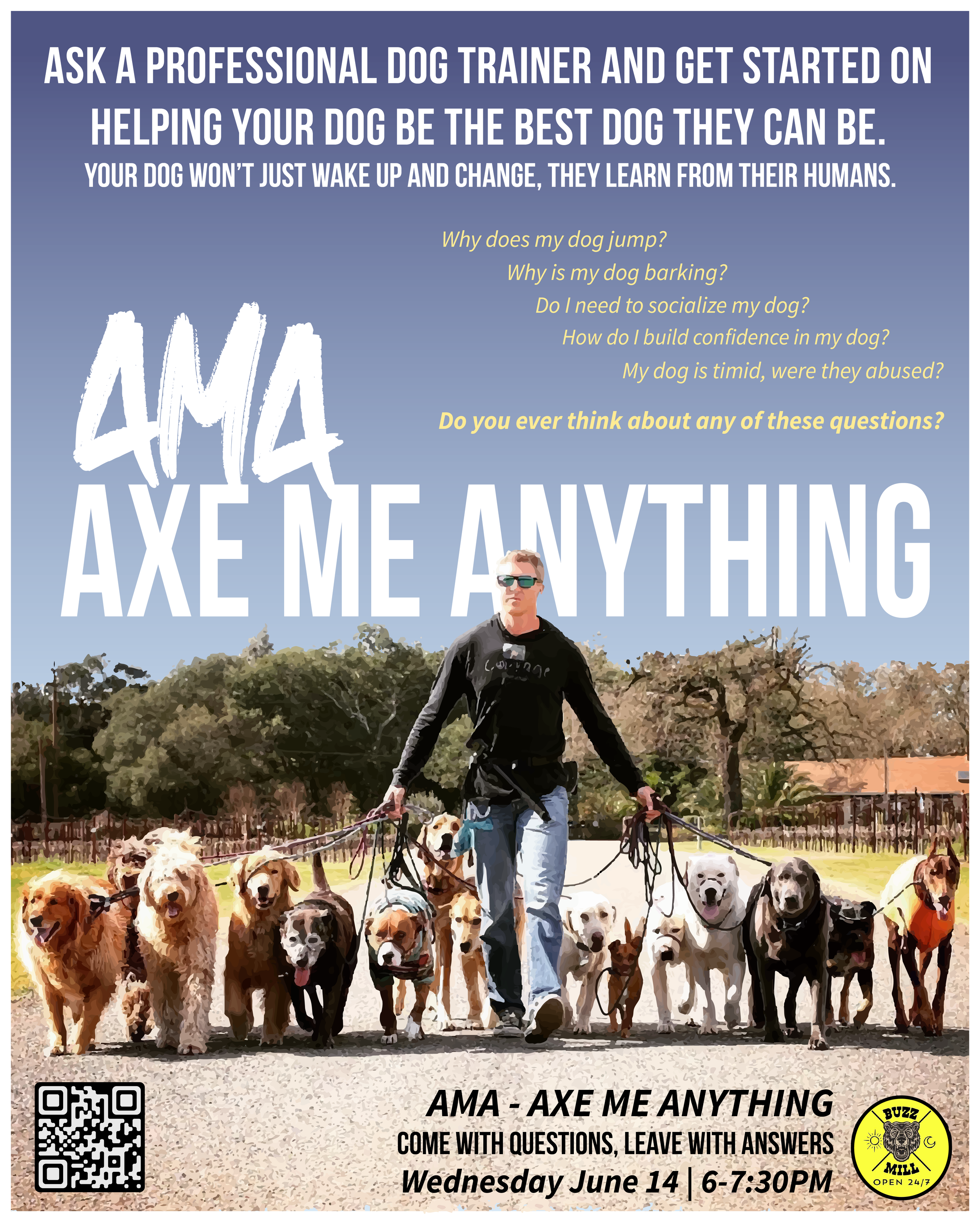 'Axe Me Anything' w/ Professional Dog Trainer