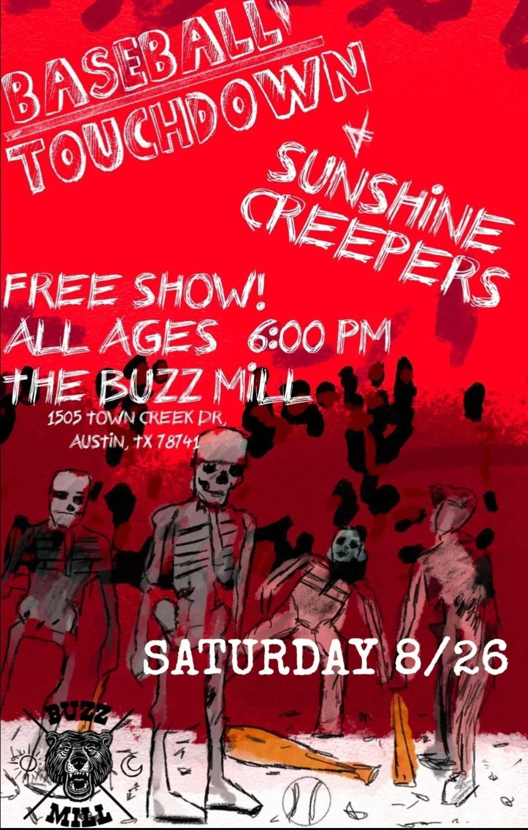 Live Music: Baseball Touchdown, Sunshine Creepers 