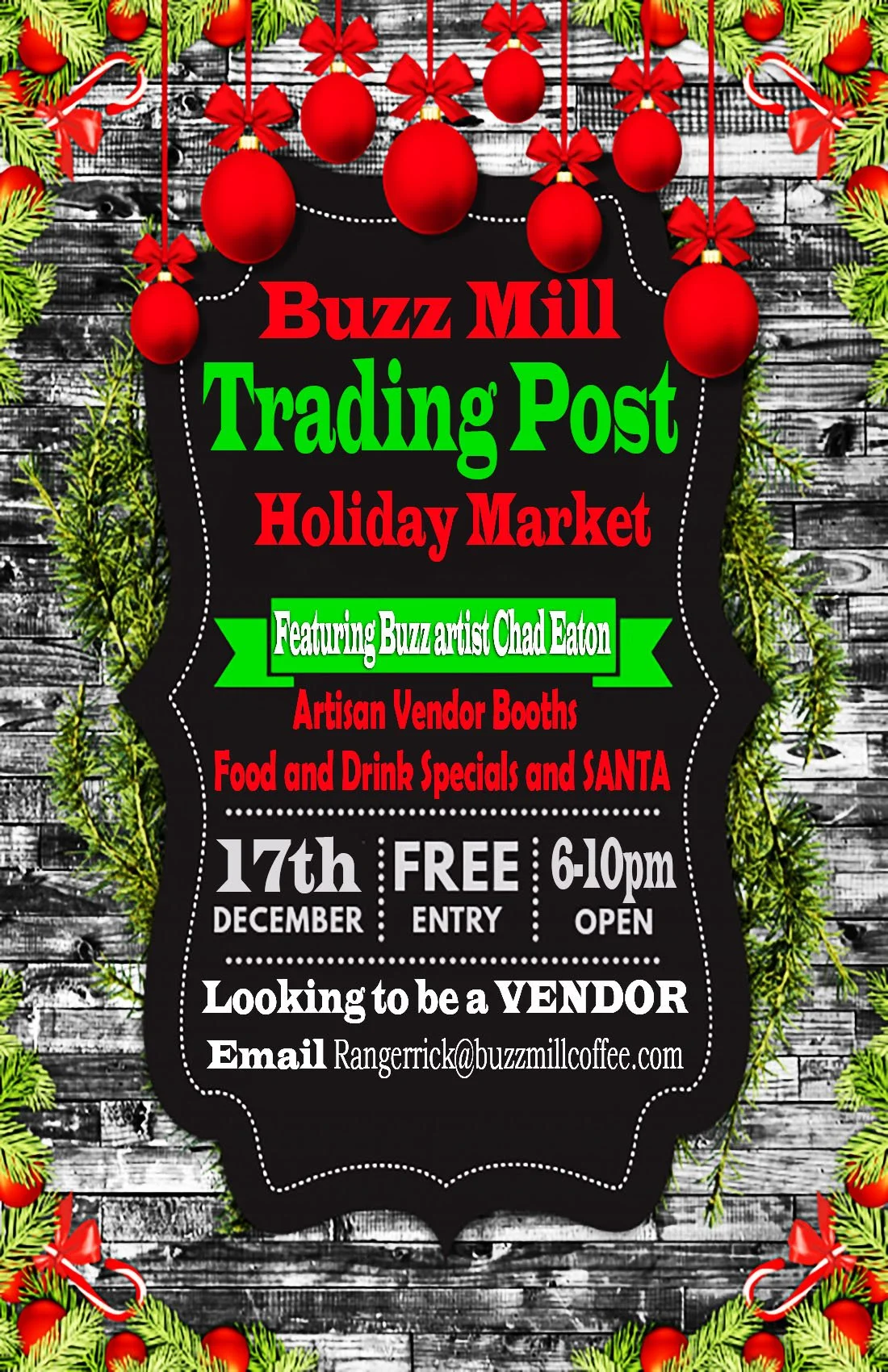 Buzz Mill Trading Post Holiday Market