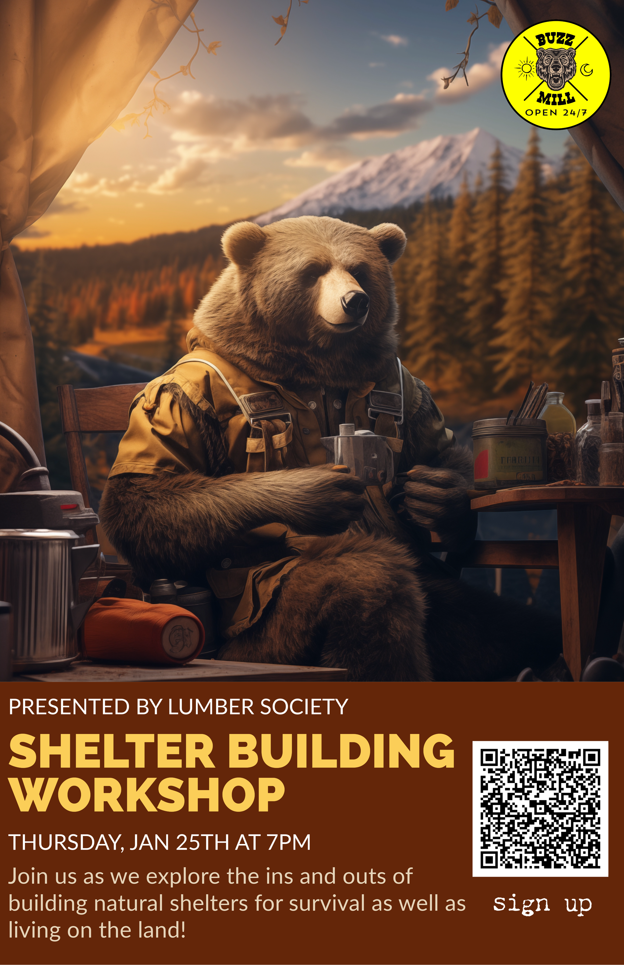 Lumber Society: Shelter Building Workshop
