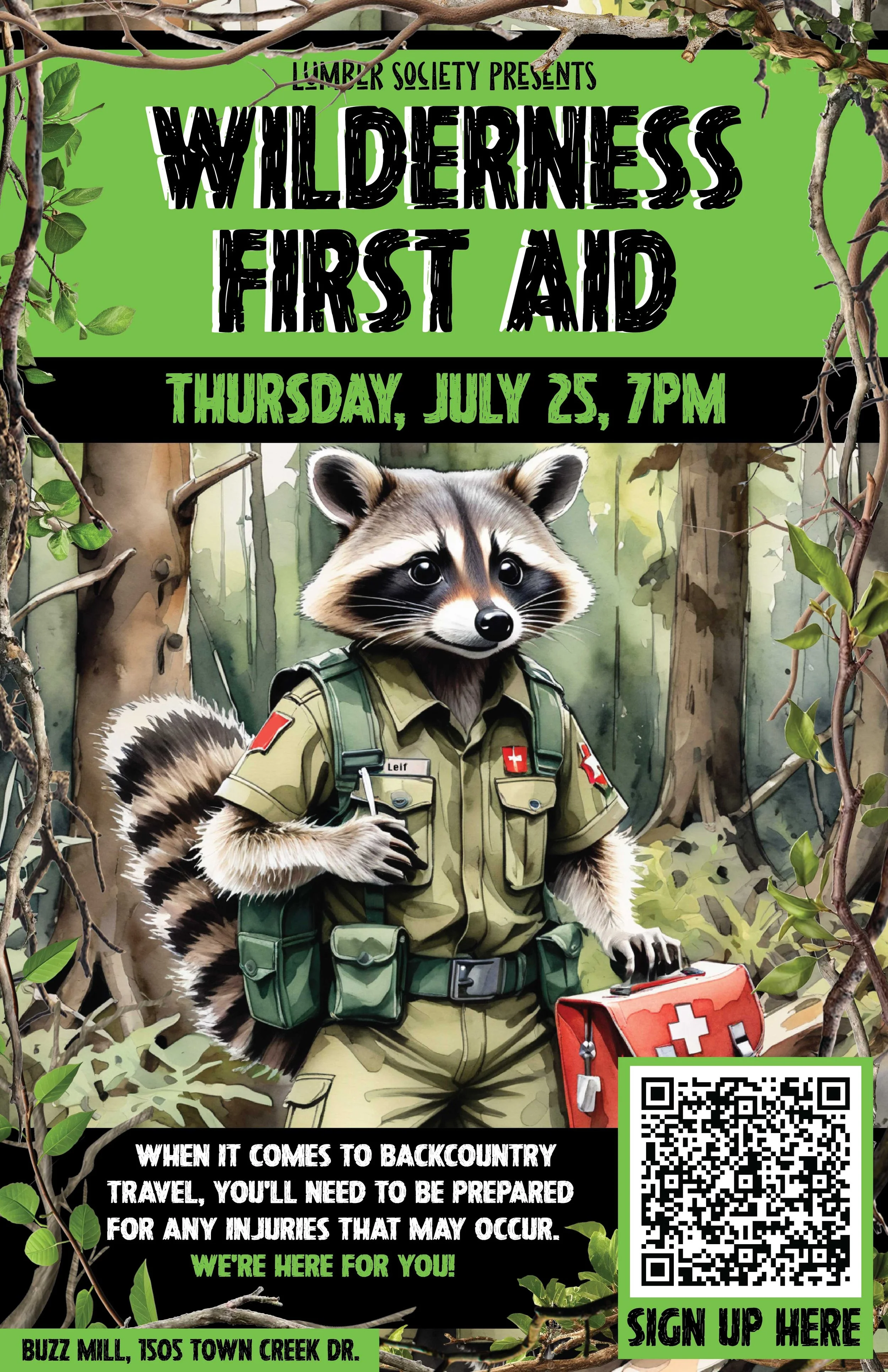 Lumber Society: Wilderness First Aid