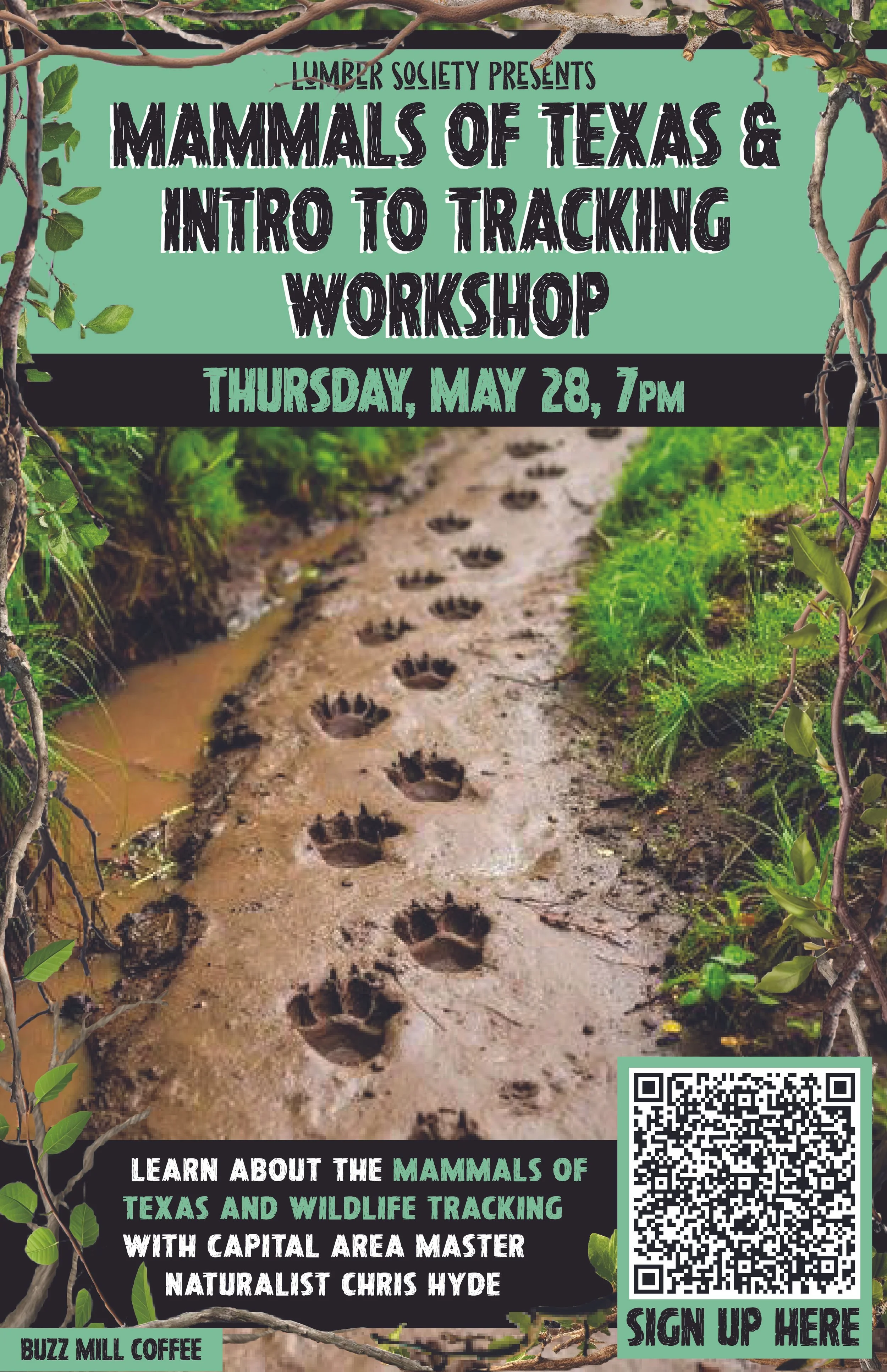 Mammals of Texas &amp; Intro to Tracking&nbsp;Workshop 