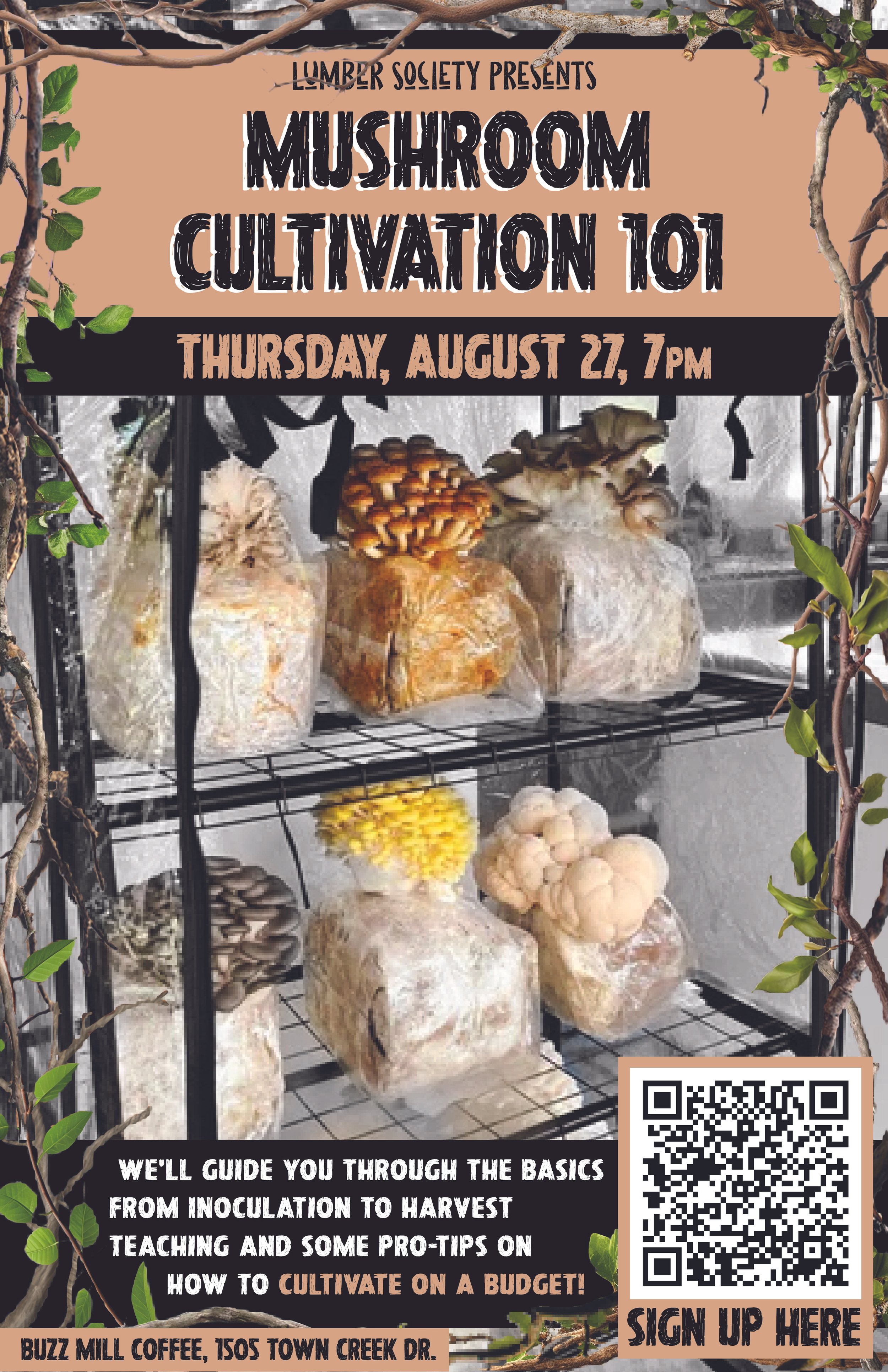 Mushroom Cultivation 101 Workshop 