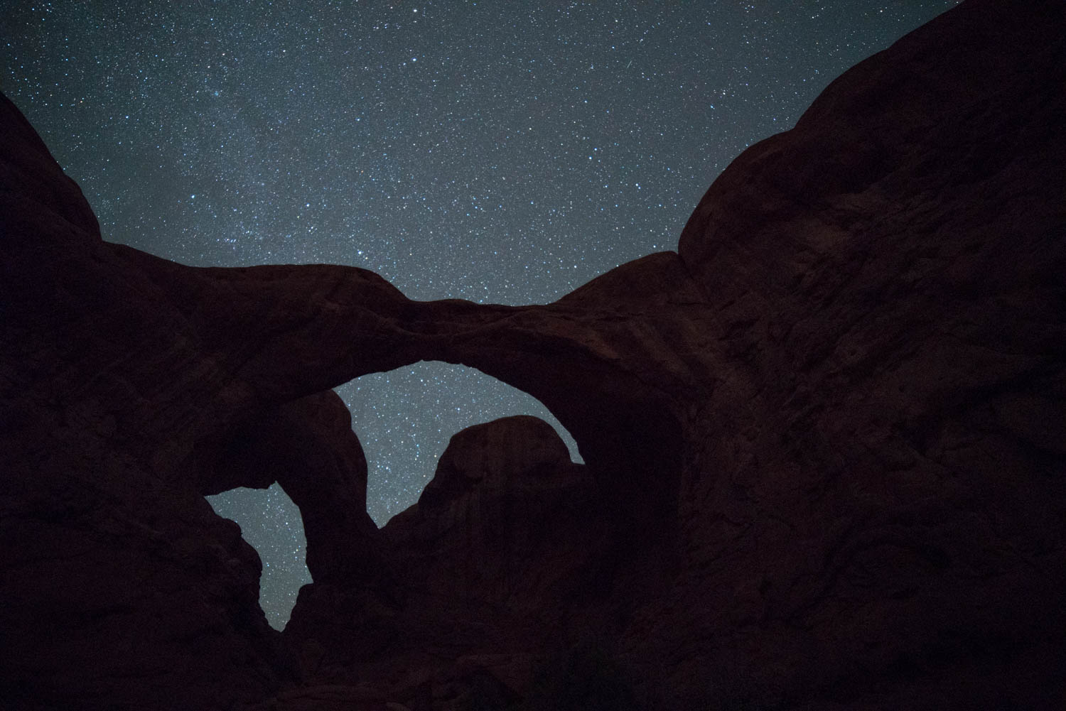 Double Arch on a Starry Night.