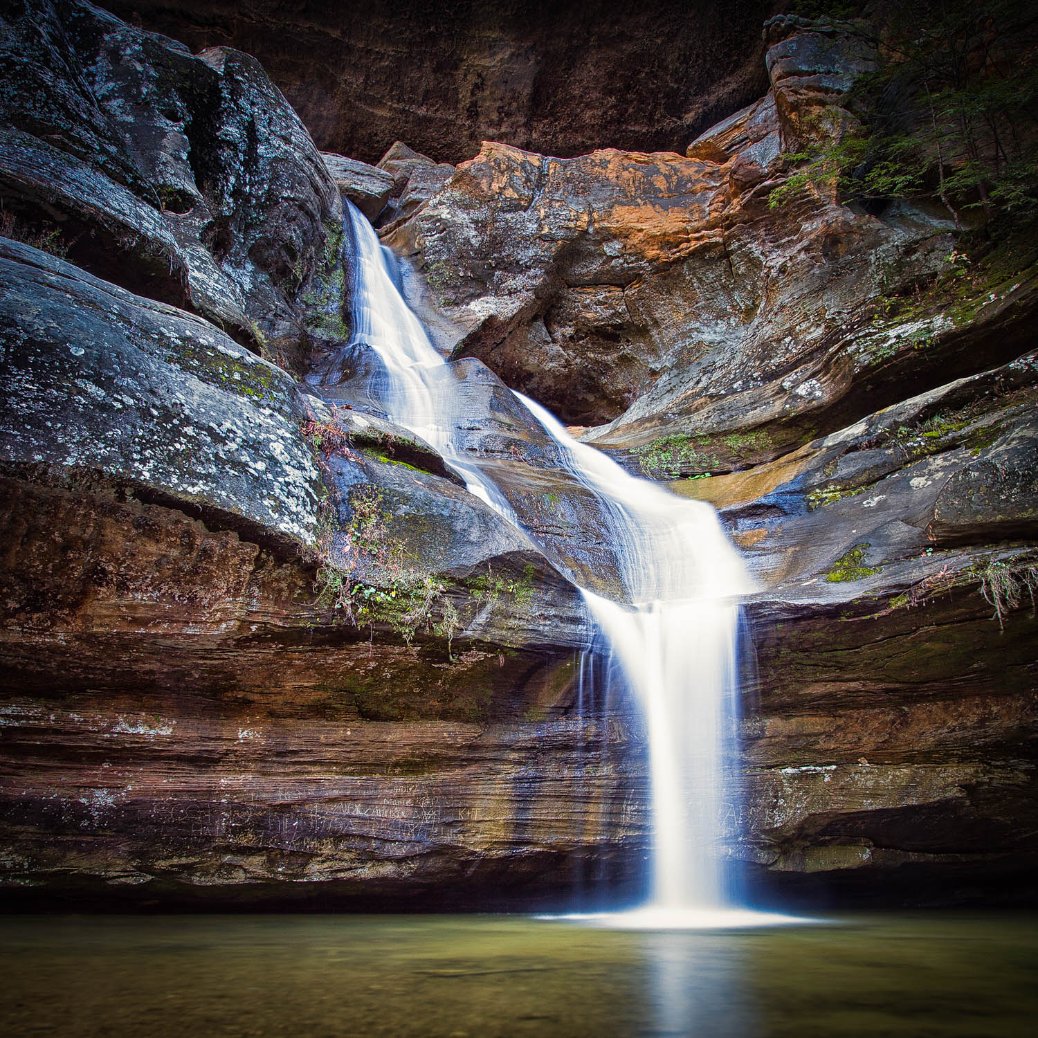 Old Man's Cave Waterfalls