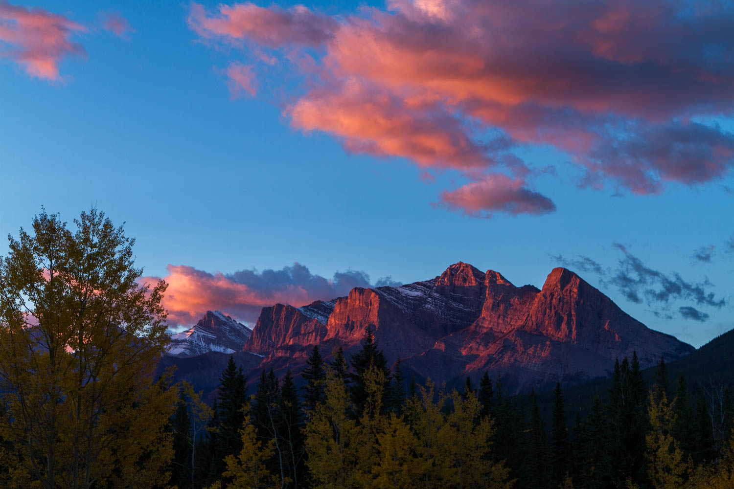 Sunrise over the Mountains