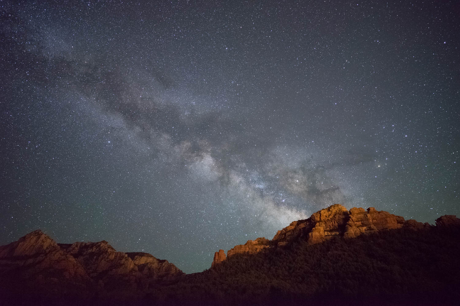 Galactic Center over Sedona.