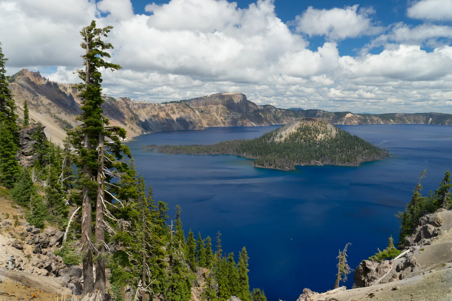 Crater Lake, home of the most beautiful blue water you will ever see.