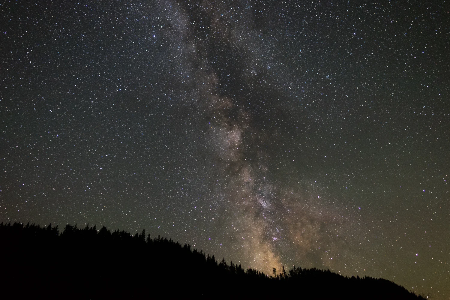 My beautiful Milky Way rising over the forested landscape of Oregon. I hope gives you some sense of the beauty of our world.