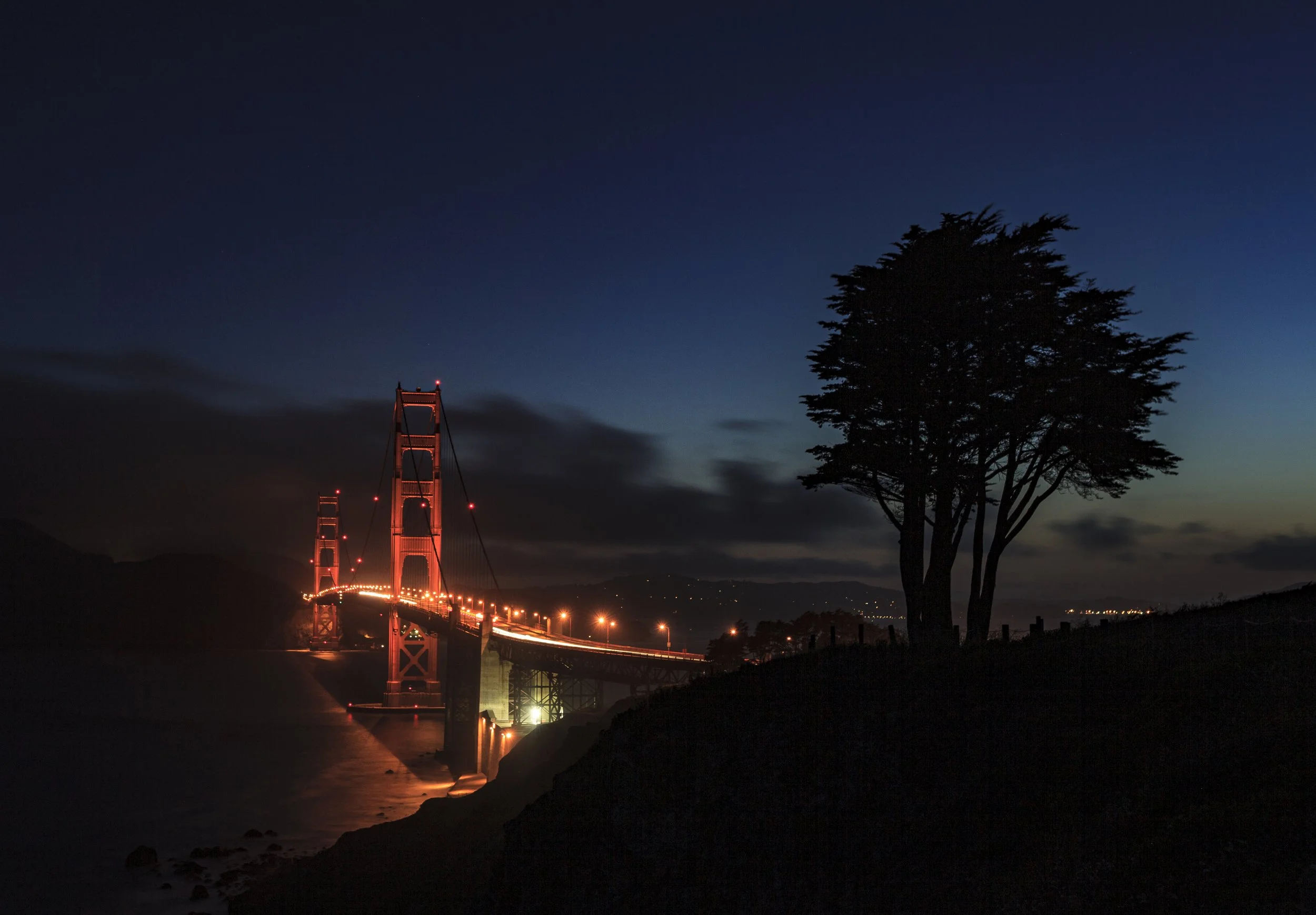 #8  Nighttime Golden Gate