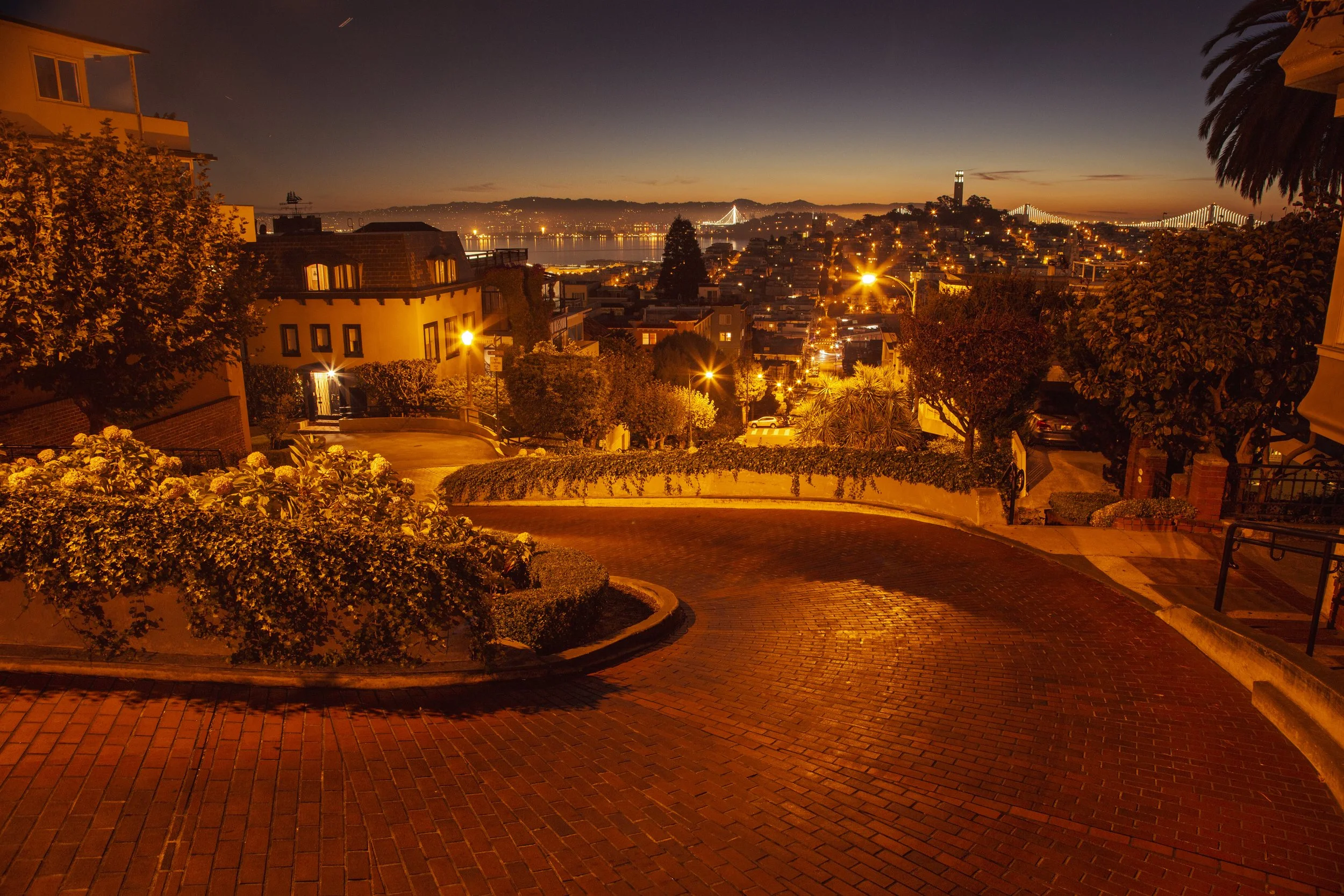 #6  Lombard Street night 