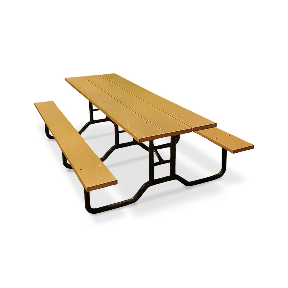 Advantage Outdoor Products Site Furnishings More 8ft Steel Frame Picnic Table