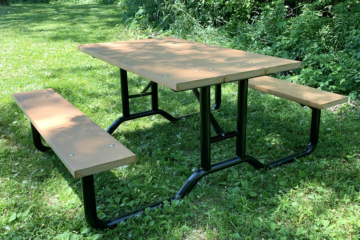 Economy A-Frame Wooden Picnic Table - 8