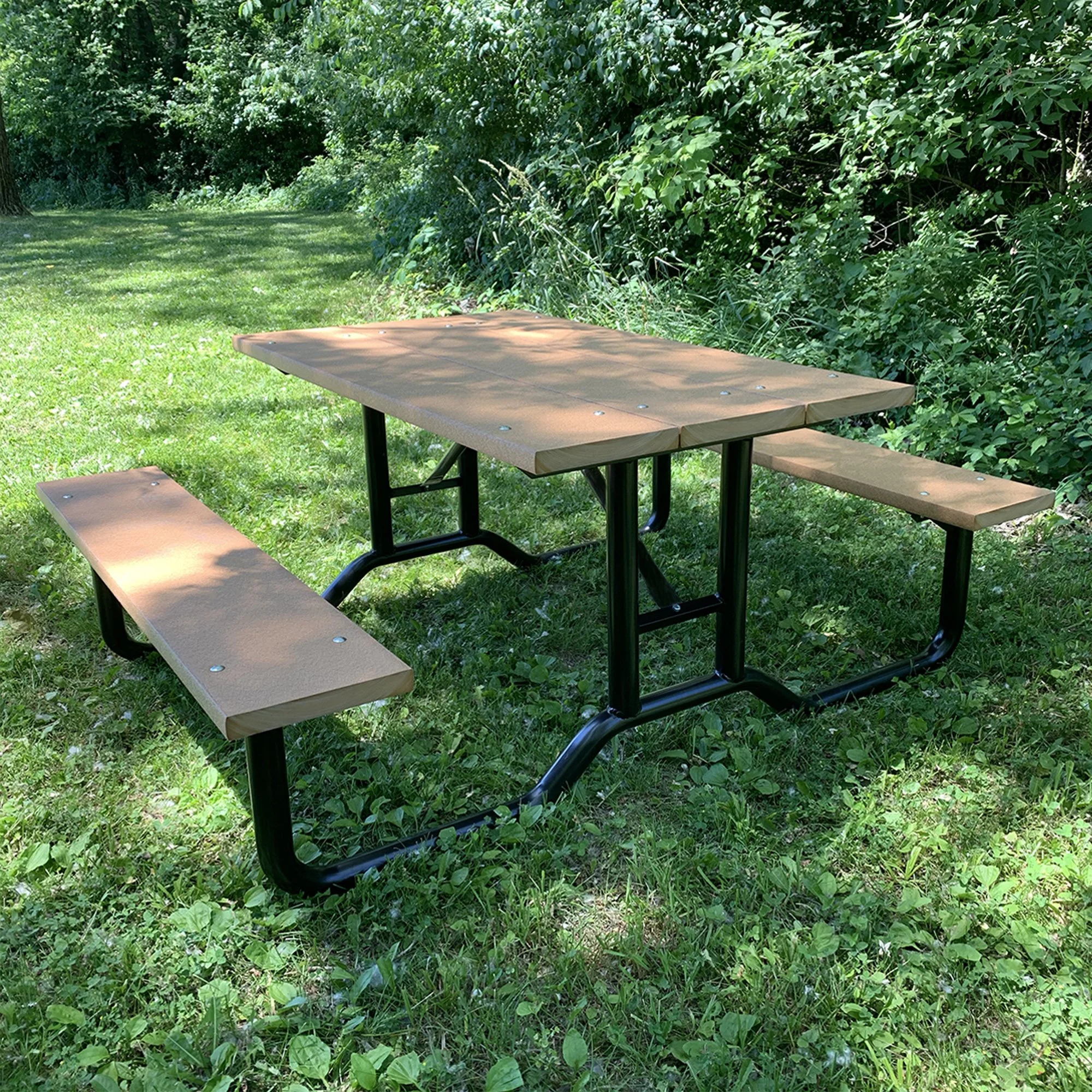 4' Steel Frame Picnic Table