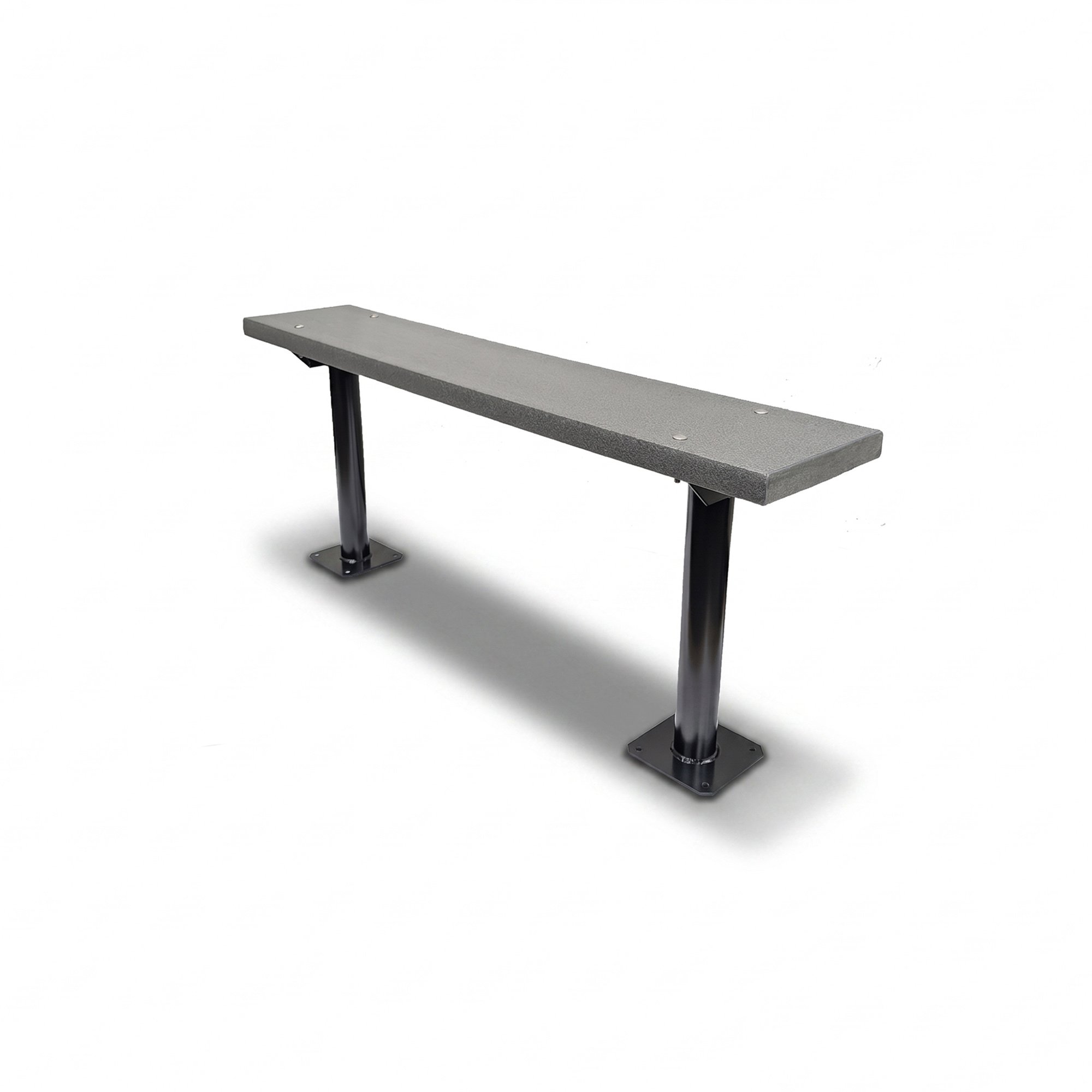 4ft Heavy-Duty Backless Park Bench