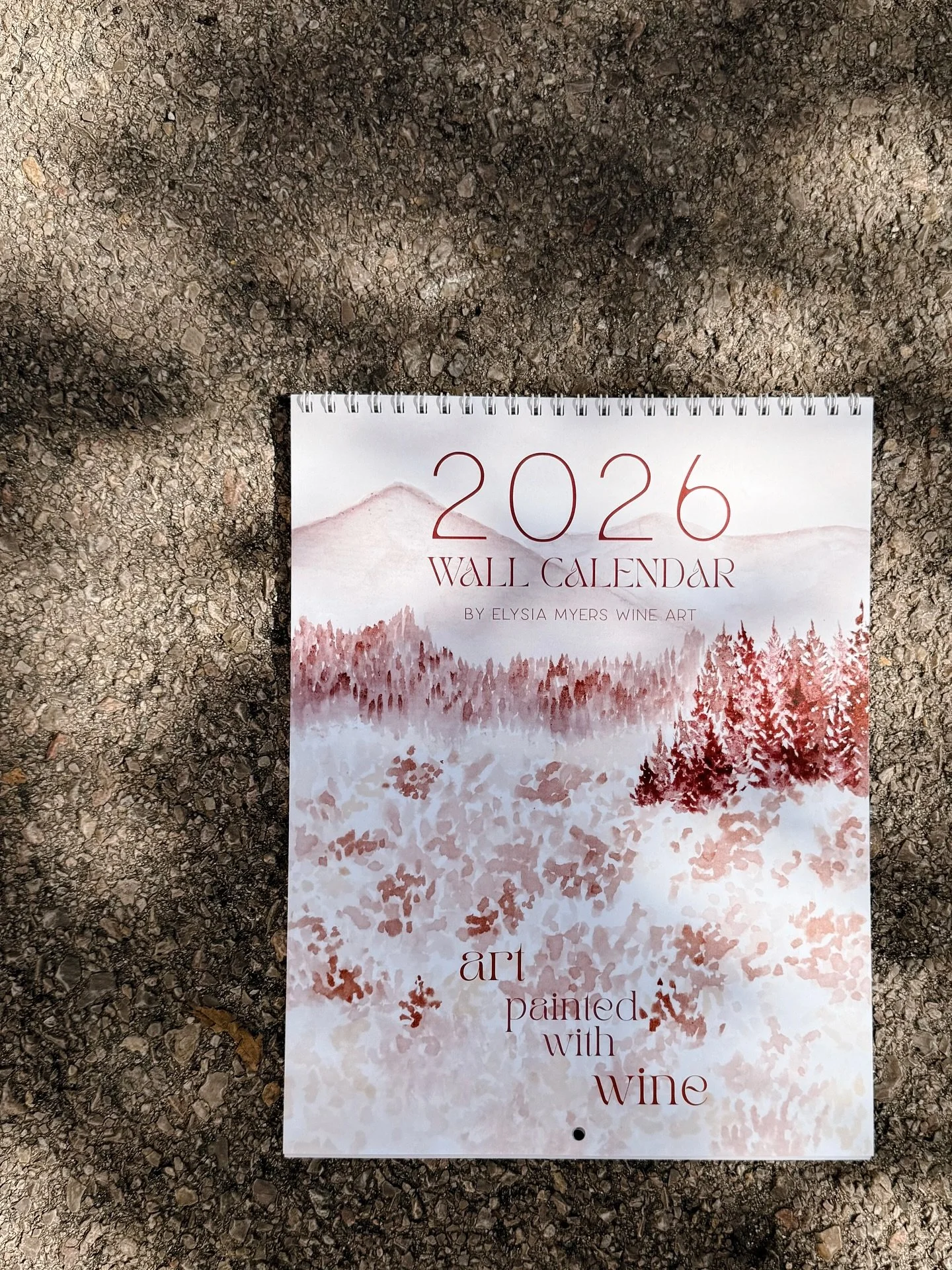 🌟 the 2026 wall calendar has arrived! 🌟
🎁 save 20% with a set of 3
🛒 this wknd only: free shipping
⚡️12 paintings from my Original of the Day series that I completed in April of this year. Their titles and the wine used in each piece are liste