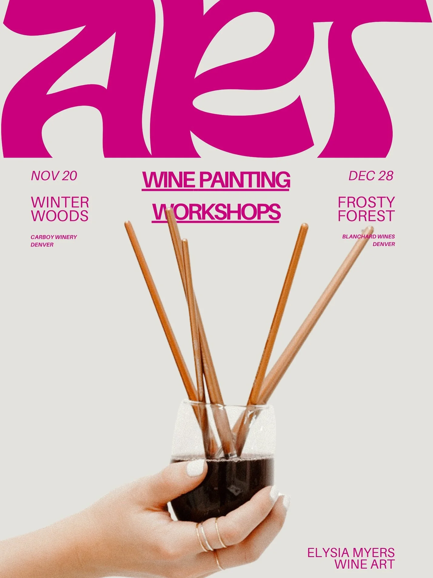 🌲 just 7 spots left for this Thursday&rsquo;s Winter Woods workshop @carboywinery! 🌲 

December&rsquo;s workshop will open shortly. 

Save your spot via the link in my bio!

#denver #denverevents #milehighholidays #christmasiscoming