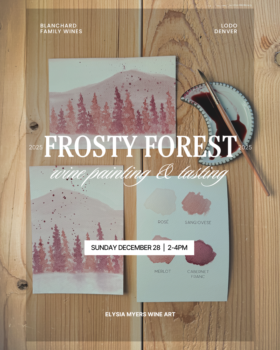 Frosty Forest Wine Painting & Tasting at Blanchard Wines