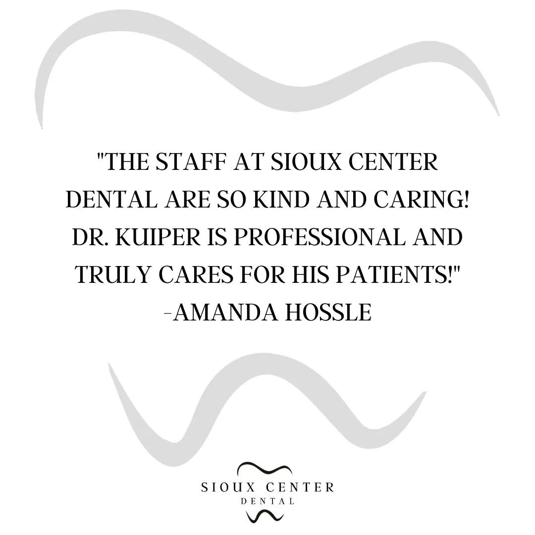 ⭐⭐⭐⭐⭐

Happy Tuesday! This is what people are saying about us! Come experience the Sioux Center Dental difference! 🤗
.
.
.
#siouxcenterdental 
#faithfamilyservice 
#generaldentist 
#5stars 
#review