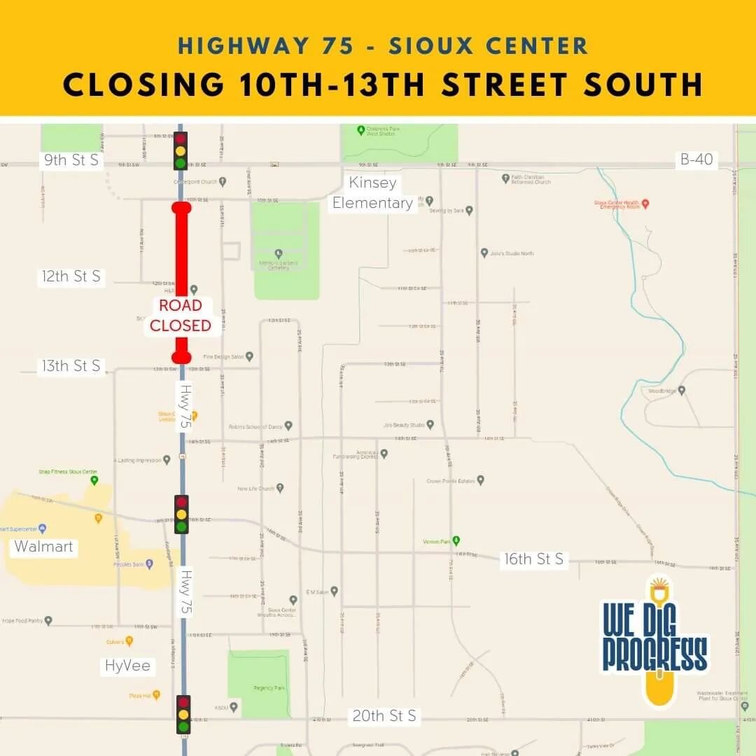 Please note the road closure beginning today. You may need to find an alternate route to our clinic.