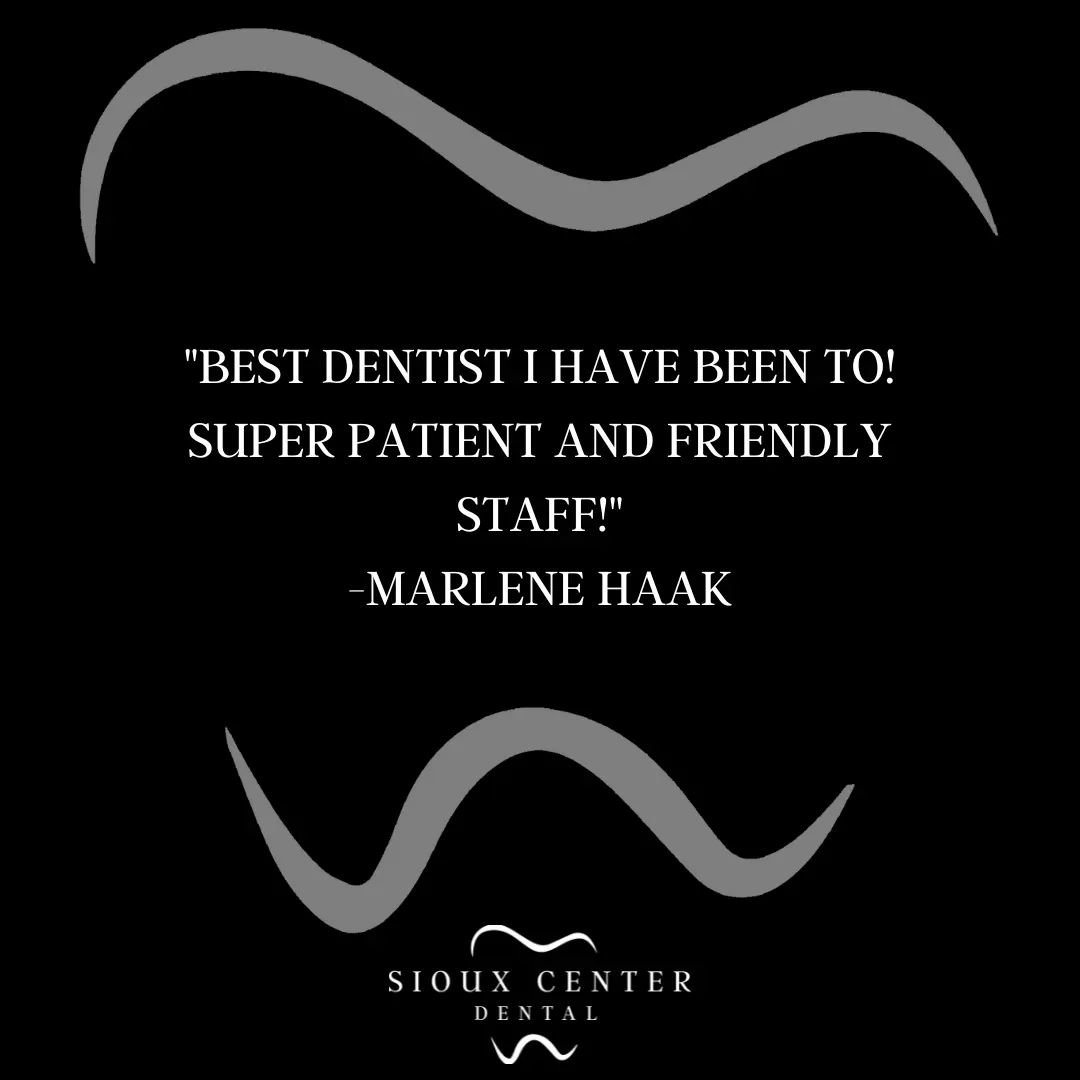 ⭐⭐⭐⭐⭐

Happy Tuesday! This is what people are saying about us! Come experience the Sioux Center Dental difference! 🤗
.
.
.
#siouxcenterdental 
#faithfamilyservice 
#generaldentist 
#5stars 
#review