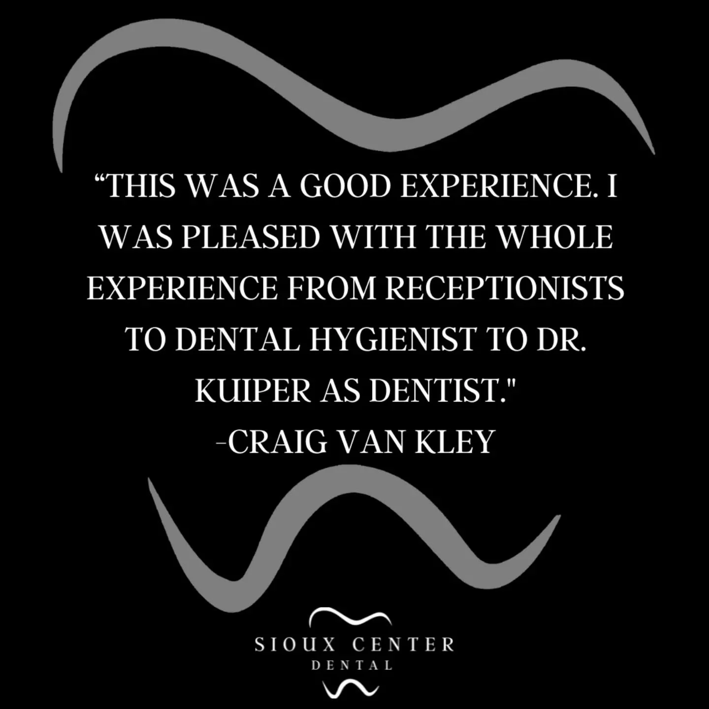 ⭐⭐⭐⭐⭐

Happy Monday! This is what people are saying about us! Come experience the Sioux Center Dental difference! 🤗
.
.
.
#siouxcenterdental 
#faithfamilyservice 
#generaldentist 
#5stars 
#review